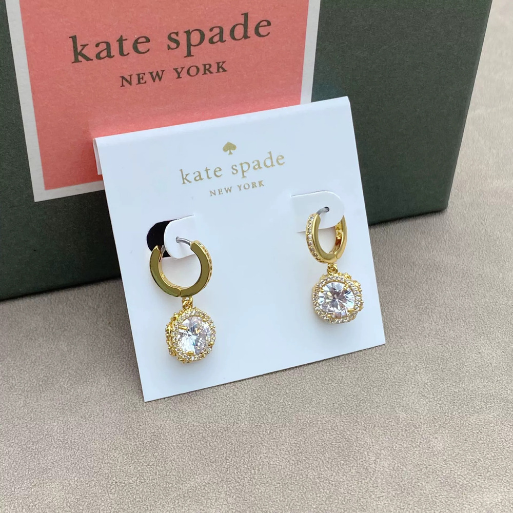 kate spade Round CZ Earrings